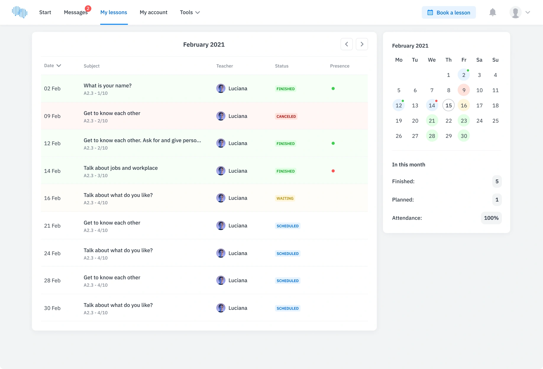 Vorbitor nativ - Lecțiile mele