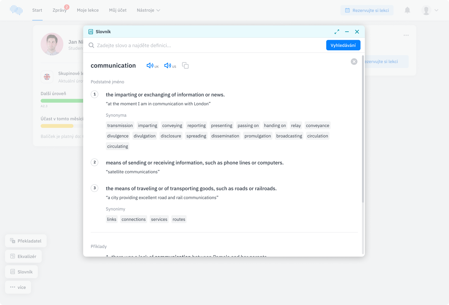 Rodilý mluvčí - Nástroje